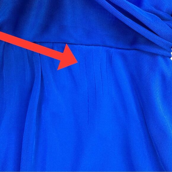 DFI Los Angeles Royal Blue Goddess Dress Sz 2X - Picture 10 of 10